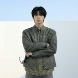 现货2026飞行夹克外套春秋薄款痞帅街头潮牌立领上衣DK568-P118，男装夹克，星座1017