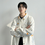 现货2026春季痞帅拼接设计感翻领夹克高级感潮流外套J24-P75，男装夹克，星座1017