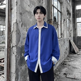 现货潮衬衫小众刺绣长袖衬衣新中式情侣外套DY877-P68，男装衬衫，星座1017