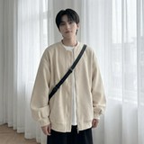 现货2026日系痞帅华夫格宽松休闲棒球立领夹克衫外套NK828-P89，男装夹克，星座1017