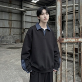 现货春季新款翻领高级感衬衫领上衣长袖卫衣男装潮WY212-P68，男装衬衫，星座1017