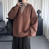 现货潮牌宽松加厚连帽假两件深V高领长袖卫衣WD908-P78，男装卫衣，星座1017