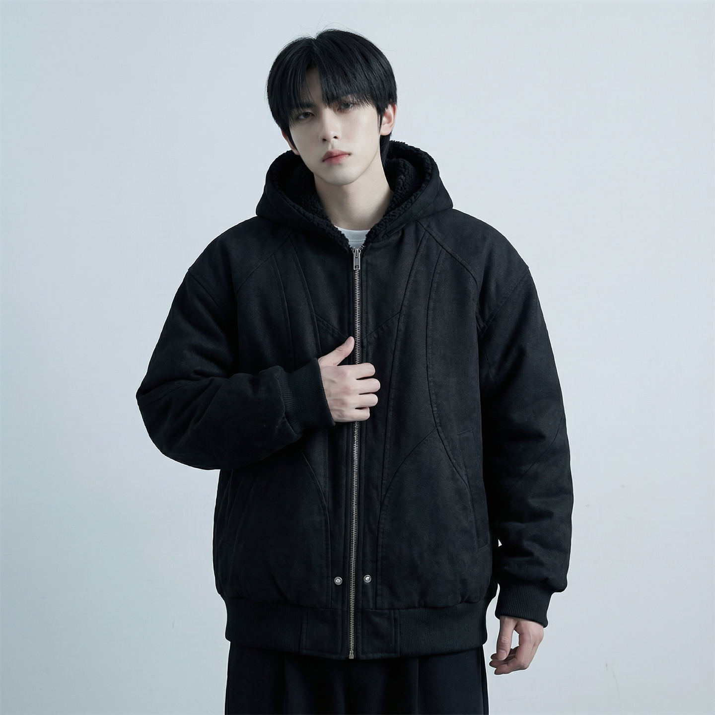 现货加绒加厚外套男潮重磅帆布水洗棉服夹克Y307-P138,男装夹克,星座1017