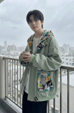 现货春款潮流涂鸦拼接夹克开衫连帽外套WT23-P75控96，男装夹克，星座1017