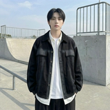 现货2026春季工装休闲夹克高级感牛仔外套JK11-P100，男装工装外套，星座1017