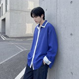 春款潮衬衫小众刺绣长袖衬衣新中式情侣外套DY877-P68，男装衬衫，星座1017