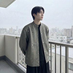 现货 2026飞行夹克外套春秋薄款痞帅街头潮牌立领上衣 DK568-P118，男装夹克，星座1017