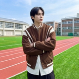 现货撞色美式复古夹克棒球服流行外套W0023-P88控118加绒P100，男装夹克，星座1017