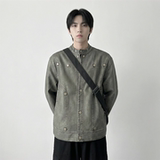 现货2026飞行夹克外套春秋薄款痞帅街头潮牌立领上衣DK568-P118，男装夹克，星座1017