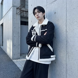 现货皮毛一体外套冬季校园宽松棉服潮男大码棉衣4725-P115，男装棉衣，星座1017