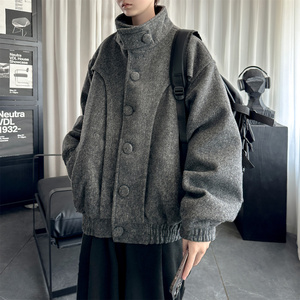 现货2026春款美式复古休闲夹克韩版宽松立领短款外套潮DK801-P118，男装夹克，星座1017