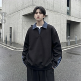 现货春季新款翻领高级感衬衫领上衣长袖卫衣男装潮WY212-P68，男装衬衫，星座1017