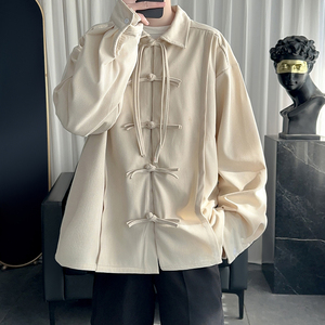 现货港风宽松汉服唐装打底风长袖衬衫  AC64-P60图片