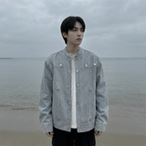 现货2026飞行夹克外套春秋薄款痞帅街头潮牌立领上衣DK568-P118，男装夹克，星座1017