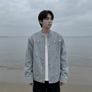 现货 2026飞行夹克外套春秋薄款痞帅街头潮牌立领上衣 DK568-P118，男装夹克，星座1017