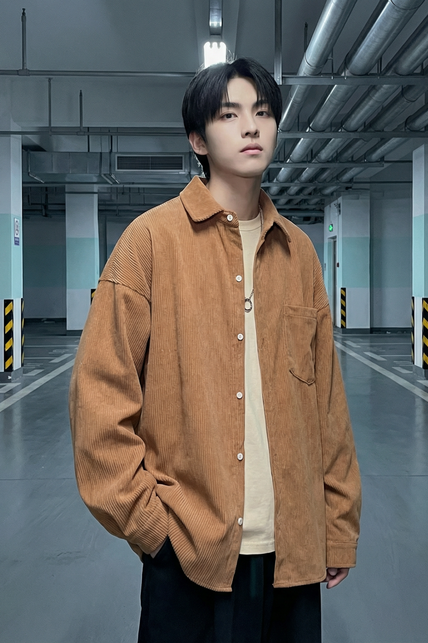 现货灯芯绒高级感长袖衬衫男休闲衬衣外套C963-P48,男装衬衫,星座1017