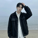 现货2026春季工装休闲夹克高级感牛仔外套JK11-P100，男装工装外套，星座1017