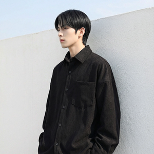 现货灯芯绒高级感长袖衬衫男休闲衬衣外套 C963-P48，男装衬衫，星座1017