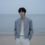 现货2026飞行夹克外套春秋薄款痞帅街头潮牌立领上衣DK568-P118，男装夹克，星座1017