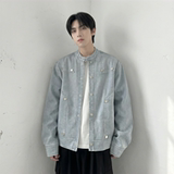 现货2026飞行夹克外套春秋薄款痞帅街头潮牌立领上衣DK568-P118，男装夹克，星座1017