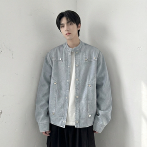 现货 2026飞行夹克外套春秋薄款痞帅街头潮牌立领上衣 DK568-P118，男装夹克，星座1017