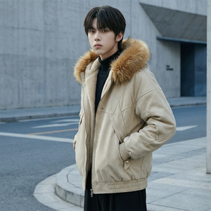 现货 冬季座山雕加绒加厚外套重磅帆布水洗棉服夹克 M3957-P148，男装夹克，星座1017