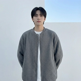 现货2026日系痞帅华夫格宽松休闲棒球立领夹克衫外套NK828-P89，男装夹克，星座1017