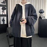 现货2026日系痞帅华夫格宽松休闲棒球立领夹克衫外套NK828-P89，男装夹克，星座1017