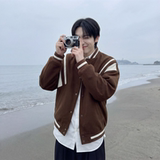 现货撞色美式复古夹克棒球服流行外套W0023-P88控118加绒P100，男装夹克，星座1017