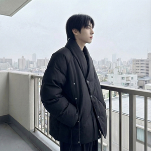 现货 棉服男款新中式男装高级感无领设计外套 M0845-P110 控138，男装棉衣，星座1017