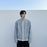 现货2026飞行夹克外套春秋薄款痞帅街头潮牌立领上衣DK568-P118，男装夹克，星座1017