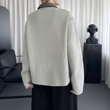 美式不规则polo领长袖T恤设计感打底衫男女款W1627-P78，男装Polo衫，星座1017