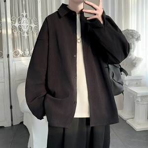 现货灯芯绒高级感长袖衬衫男休闲衬衣外套 C963-P48，男装衬衫，星座1017