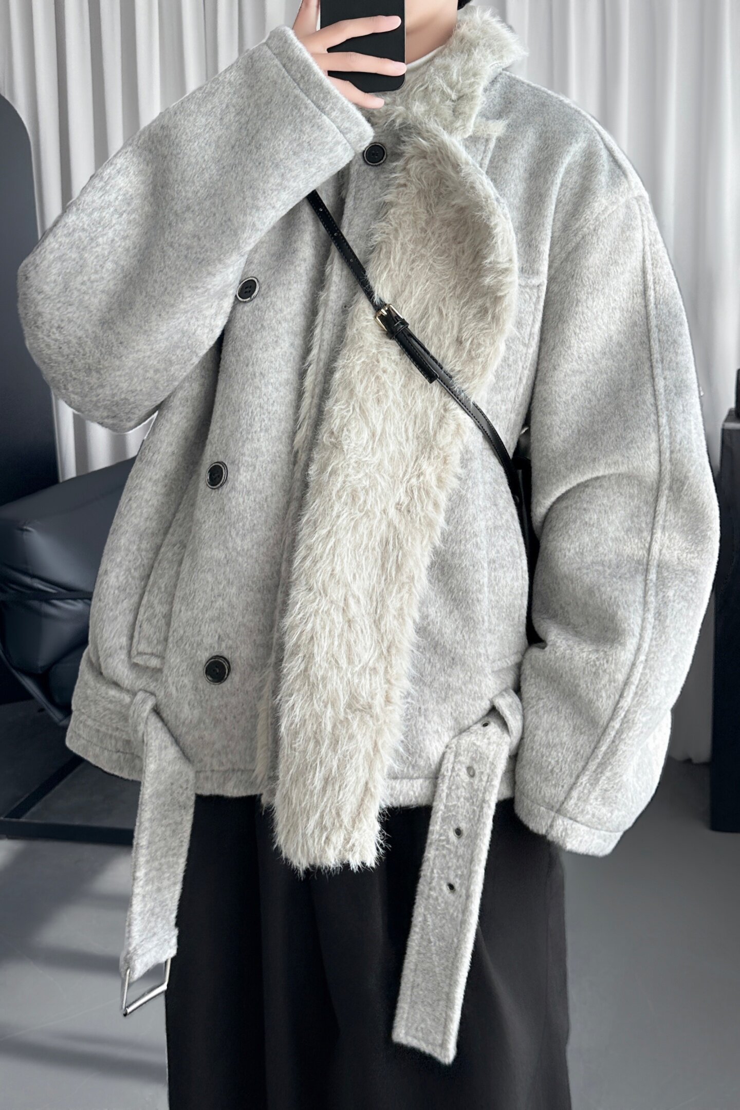 棉服男座山雕棉衣男装潮流宽松保暖夹棉外套M3076-P148,男装棉衣,星座1017