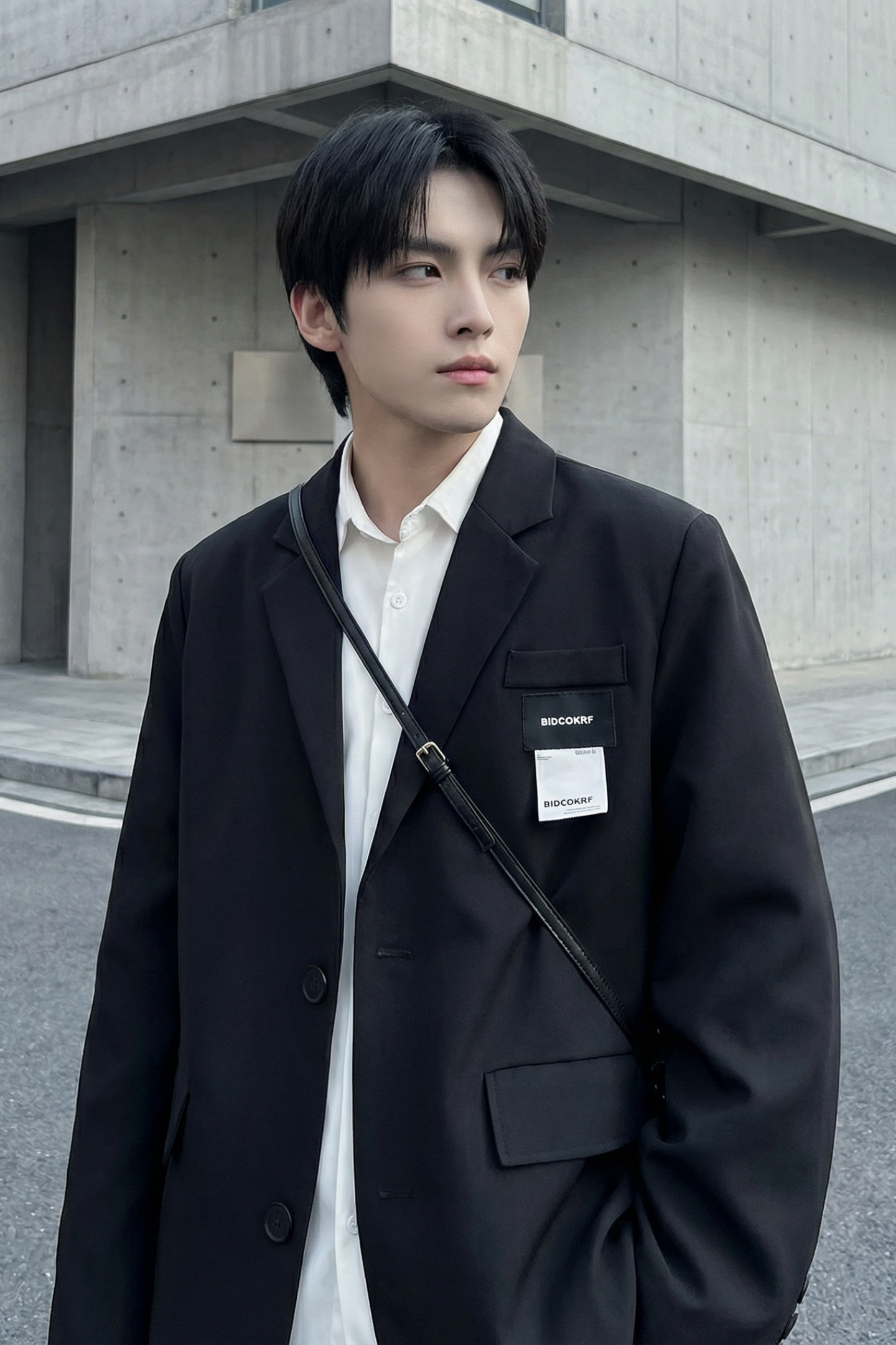 现货休闲西服男春秋宽松大码潮高级感痞帅外套西装JK342-P98,男装西服套装,星座1017