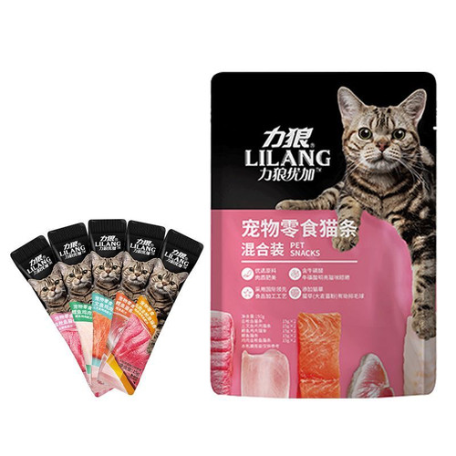 力狼猫条猫零食猫条成幼猫咪罐头成猫妙鲜肉湿粮包150克10支混合