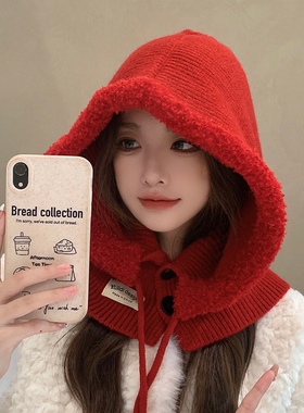 巴拉克拉法帽毛线帽女