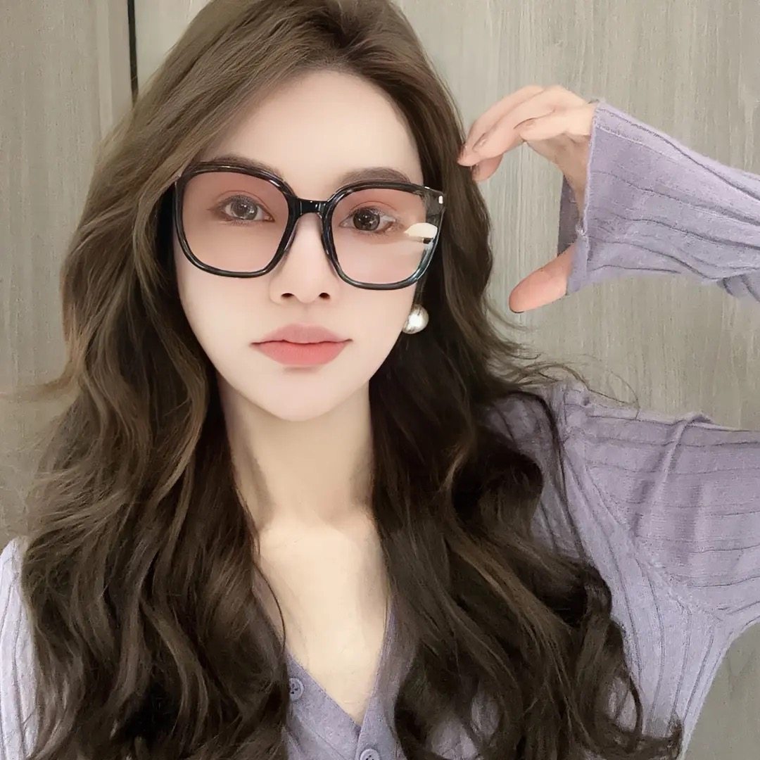 春秋新款可折叠太阳平光镜渐变潮流防紫外线开车旅游拍照时尚单品