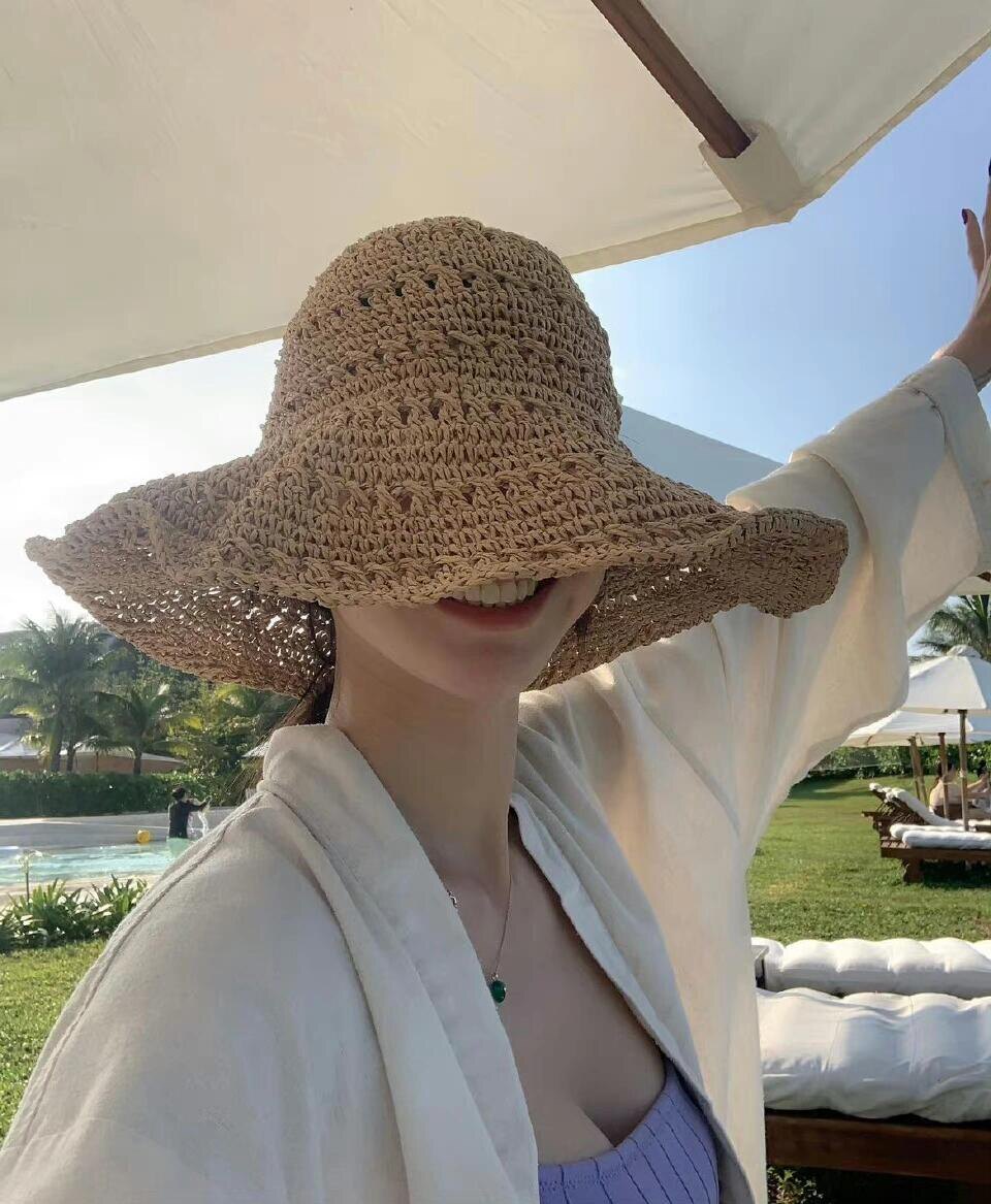 出游草帽女休闲甜美春夏