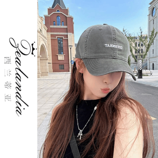 zealandia/西兰蒂亚2024新款刺绣棒球帽加宽帽檐显脸小爆款帽子女