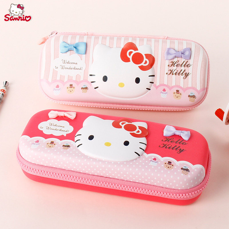 正品Hello Kitty凯蒂猫小学生硬壳笔袋 女童立体卡通铅笔盒文具盒|ruв категории игрушка/коляска/головоломка/блоки/модель, обучения/эксперимент/живопись канцелярские принадлежности, пенал - от Buy2taobao.com для оказания профессиональной услуги покупки агента Taobao