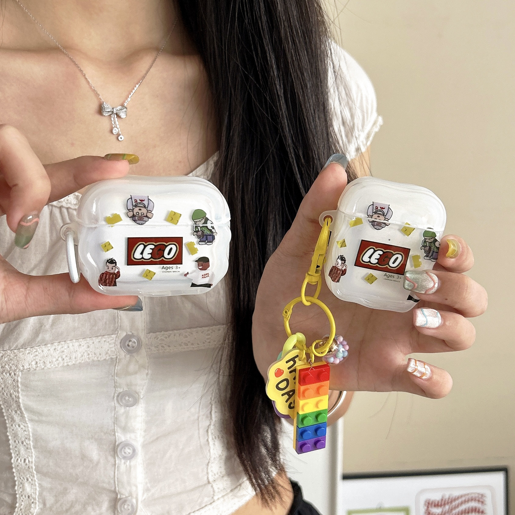 潮流卡通LEGO乐高AirPods保护套 适用airpods4保护壳苹果耳机保护套 苹果airpodspro3保护套无线蓝牙耳机壳