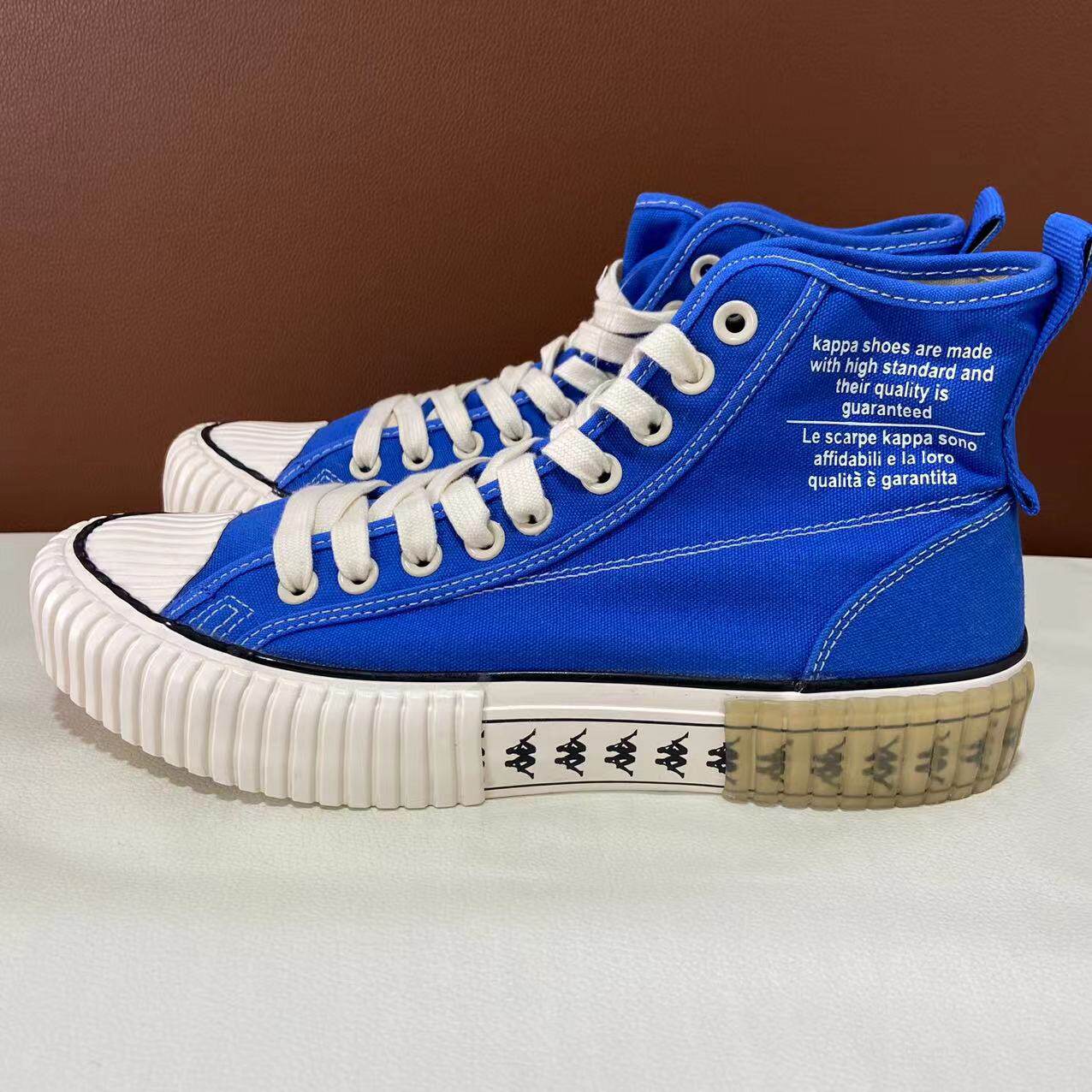 背靠背kappa卡帕串标男女高帮帆布鞋轻便板鞋休闲鞋k0aw5vs51d
