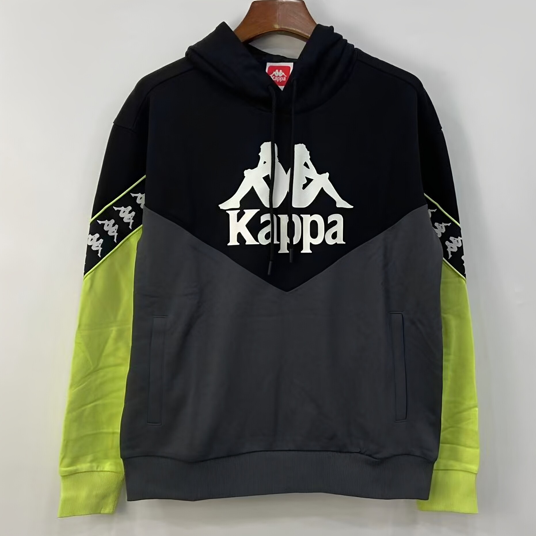 Kappa卡帕中性男女款休闲外套针织套头衫连帽运动卫衣K0B52MT64