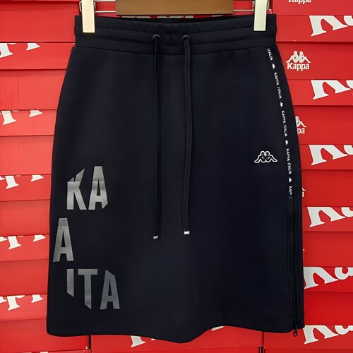 Kappa卡帕女子运动裙夏季新款休闲包臀裙透气针织半身裙K0B62QQ02