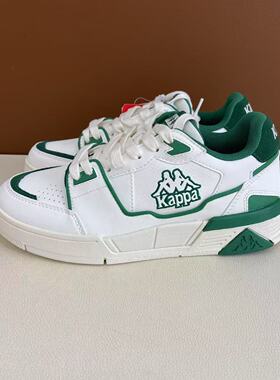 Kappa卡帕背靠背皮面板鞋男女休闲鞋低帮拼接运动鞋K0CY5CC08D