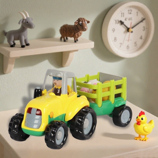 KDT农夫车拖拉机儿童玩具车宝宝益智耐摔拖车婴幼儿1 3岁生日礼物
