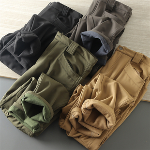 专业户外战术裤 IX7执行官4D裁剪防水加绒保暖冬季男士冲锋裤长裤