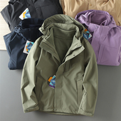 平替款 登山系列 男女户外防风防水可脱卸摇粒绒三合一冲锋衣潮