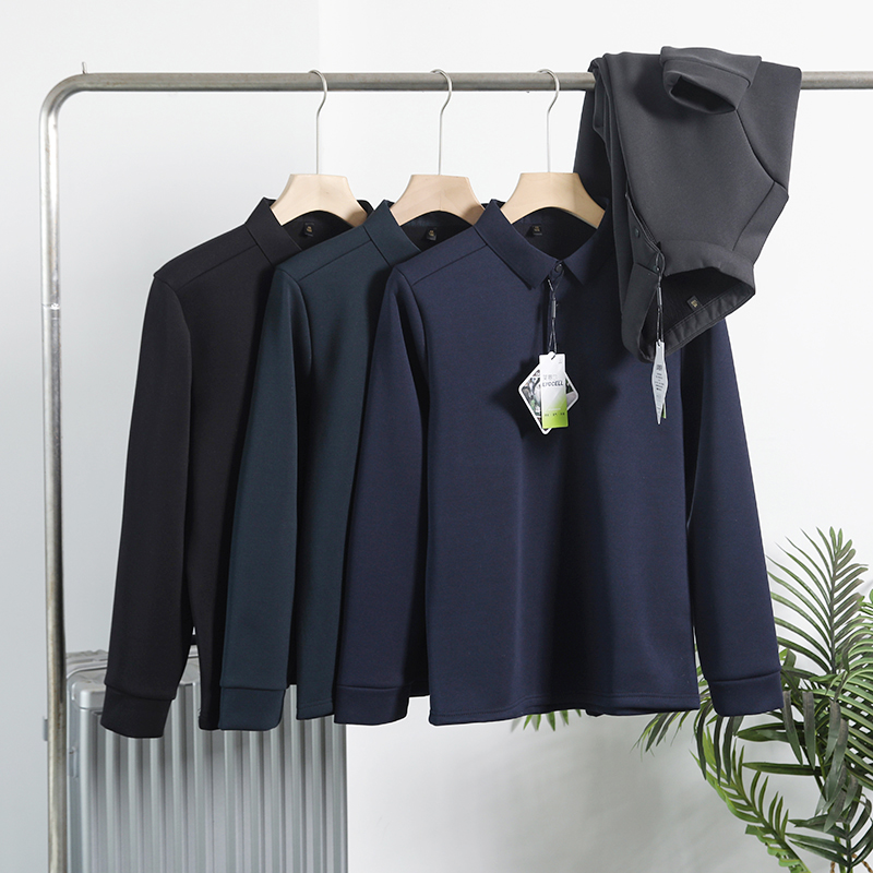 男百搭翻领T恤舒适打底衫